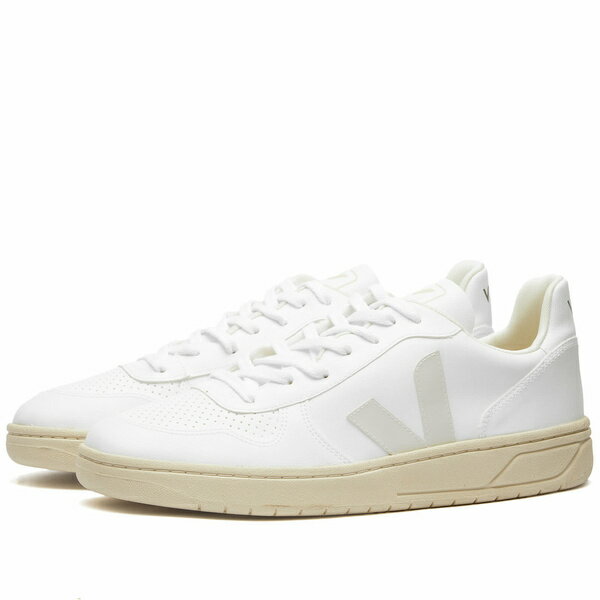   ˡ 塼 Veja V-10 Leather Basketball Sneaker White