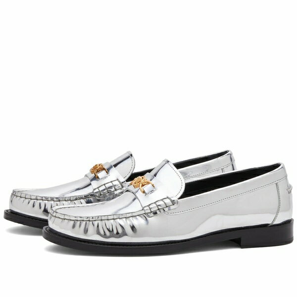 ヴェルサーチ レディース スリッポン・ローファー シューズ Versace Medusa Head Loafer Shoes Gold