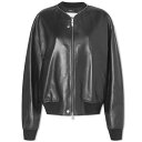 ジル・サンダー レディース ジャケット＆ブルゾン アウター Jil Sander Leather Bomber Jacket Black