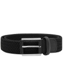 アンダーソンズ ベルト メンズ アンダーソンズ メンズ ベルト アクセサリー Anderson's Woven Textile Belt Black