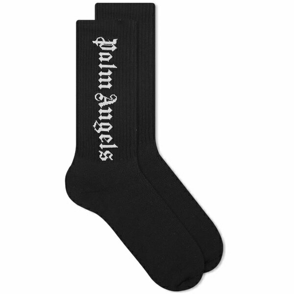 p[EGWFX Y C A_[EFA Palm Angels Logo Sock Black