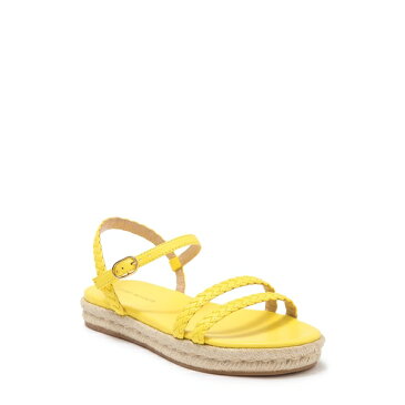 スチュアート ワイツマン レディース サンダル シューズ Mykonos Braided Strap Espadrille Flat Lemon