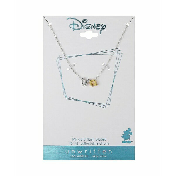 fBYj[ fB[X lbNXE`[J[Ey_ggbv ANZT[ Unwritten Cubic Zirconia Mickey Mouse Initial Pendant Necklace Two-Tone-Q