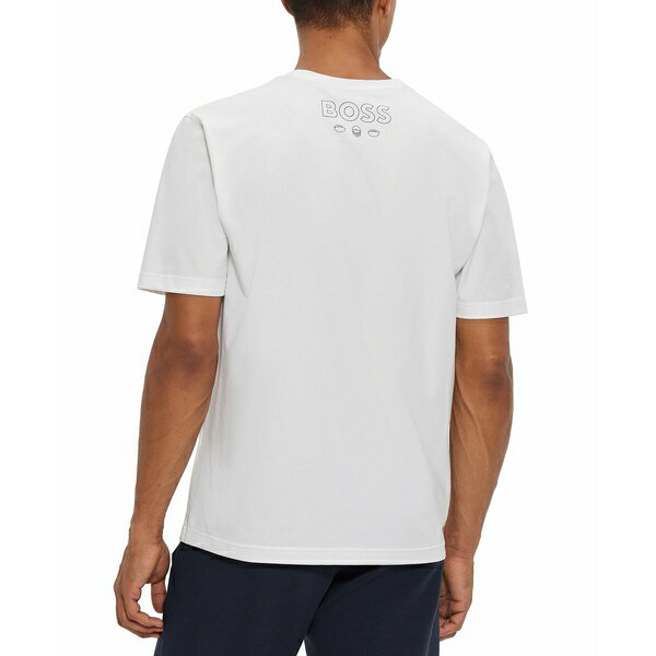 楽天astyヒューゴボス メンズ Tシャツ トップス Men's BOSS x NFL New England Patriots T-shirt Open White