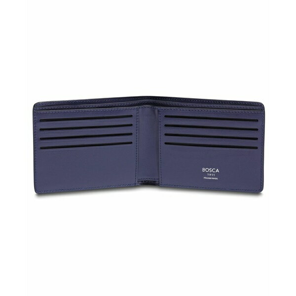 ܥ   ꡼ ITALIA Slim 8-Slot Men's Pocket Wallet Made In Italy, Monfrini Collection Dark blue