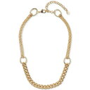 ラッキーブランド レディース ネックレス・チョーカー・ペンダントトップ アクセサリー Gold-Tone Chunky Chain Necklace, 15-1/2