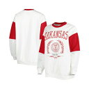 ゲームデイ レディース パーカー・スウェットシャツ アウター Women's White Arkansas Razorbacks It's A Vibe Dolman Pullover Sweatshirt White