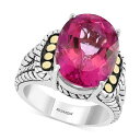 GtB[ RNV fB[X O ANZT[ EFFY&reg; Pink Topaz Statement Ring (13-3/4 ct. t.w.) in Sterling Silver & 18k Gold Pink Topaz