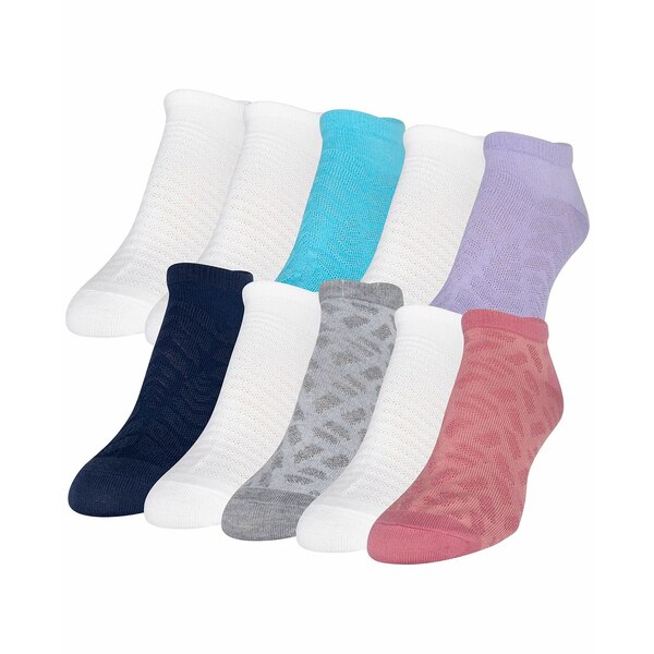 S[hgD[ fB[X C A_[EFA Women's 10-Pack Casual Lightweight With Mesh No-Show Socks White