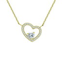 Wj xj[j fB[X lbNXE`[J[Ey_ggbv ANZT[ Cubic Zirconia Heart Pendant Necklace, 16