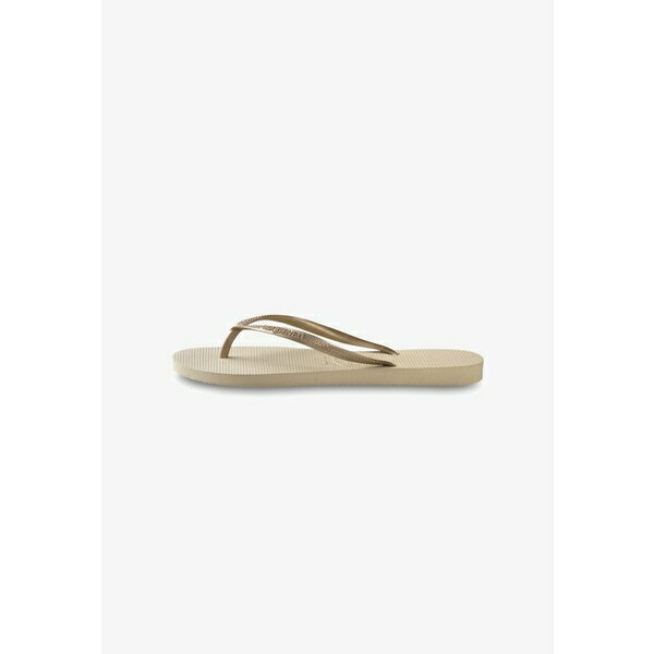 ハワイアナス ハワイアナス レディース サンダル シューズ SLIM - T-bar sandals - sand grey/light gold