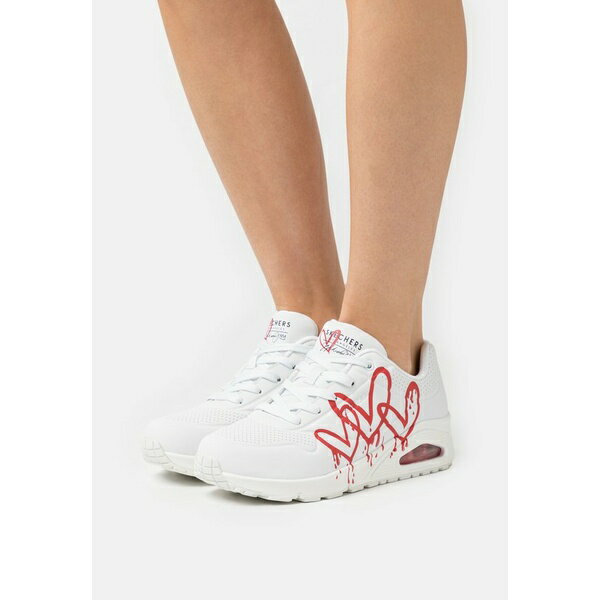 スケッチャーズ スポーツ レディース スニーカー シューズ UNO X GOLDCROWN - Trainers - white/red