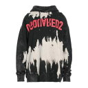 【送料無料】 ディースクエアード メンズ パーカー・スウェットシャツ アウター Sweatshirts Black