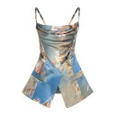 【送料無料】 バルマン レディース Tシャツ トップス Tops Blue