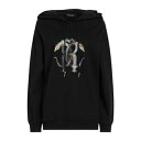 【送料無料】 ロベルトカヴァリ レディース パーカー・スウェットシャツ アウター Sweatshirts Black