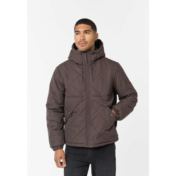 クロージャ ロンドン メンズ ジャケット＆ブルゾン アウター DIAMOND QUILTED POCKET PUFFER - Winter jacket - brown