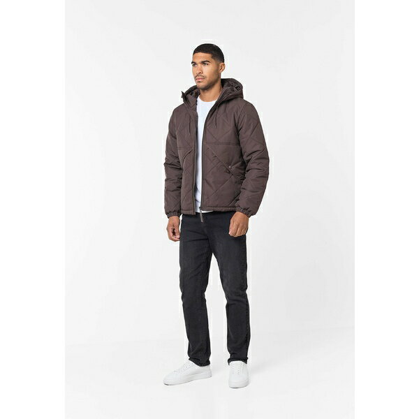クロージャ ロンドン メンズ ジャケット＆ブルゾン アウター DIAMOND QUILTED POCKET PUFFER - Winter jacket - brown