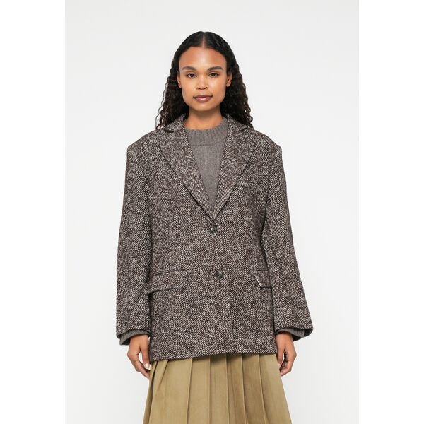 デイ・ビルゲール・エ・ミッケルセン レディース ジャケット＆ブルゾン アウター MARTHA HEAVY SLUB - Blazer - chocolate plum