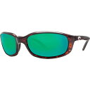 コスタデルマール メンズ サングラス・アイウェア アクセサリー Costa Del Mar Brine 580G Polarized Sunglasses Tortoise/Green Mirror
