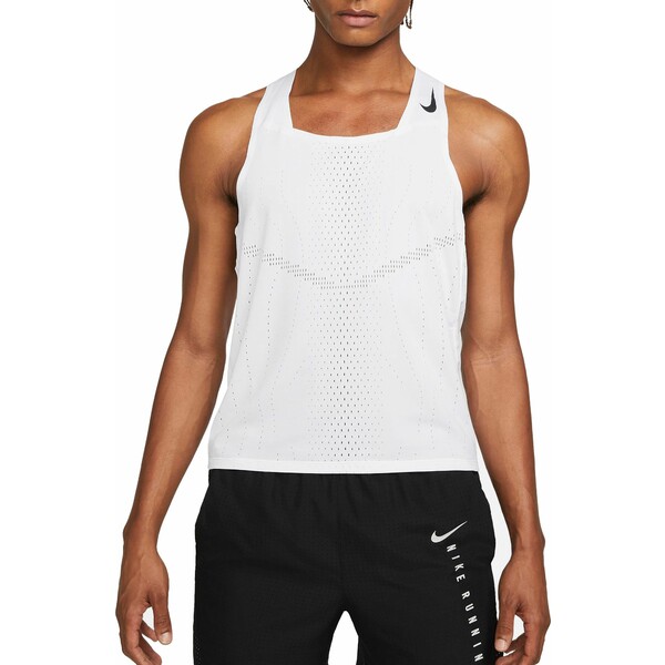 iCL Y Vc gbvX Nike Men's Dri-FIT ADV AeroSwift Racing Singlet White/Black