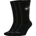 iCL Y C A_[EFA Nike Everyday Crew Basketball Socks - 3 Pack Black/White
