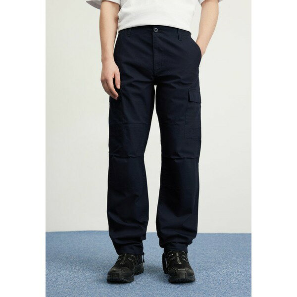 カーハート メンズ カジュアルパンツ ボトムス AVIATION PANT - Cargo trousers - dark navy rinsed