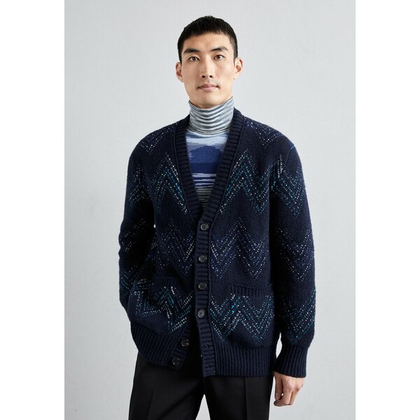 ミッソーニ メンズ サンダル シューズ BUTTONED CARDIGAN - Cardigan - navy blue tones 1