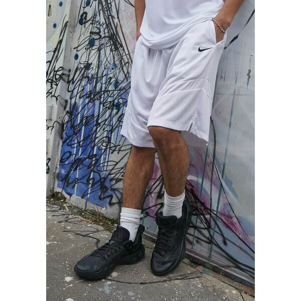 ナイキ メンズ バスケットボール スポーツ ICON 11IN SHORT - Sports shorts - white/black
