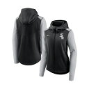 ナイキ レディース ジャケット&ブルゾン アウター Women's Black/Gray Chicago White Sox Authentic Collection Baseball Performance Full-Zip Hoodie Black, Gray