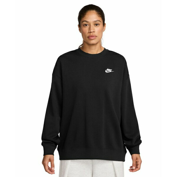 ナイキ レディース カットソー トップス Sportswear Women's Club Fleece Loose Crewneck Sweatshirt B..