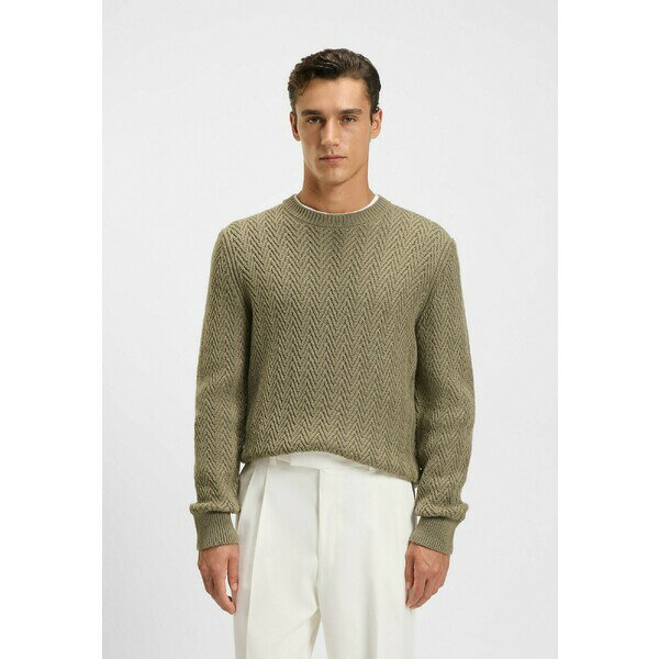 ボス メンズ ニット&セーター アウター H-HITALO - Jumper - open brown five