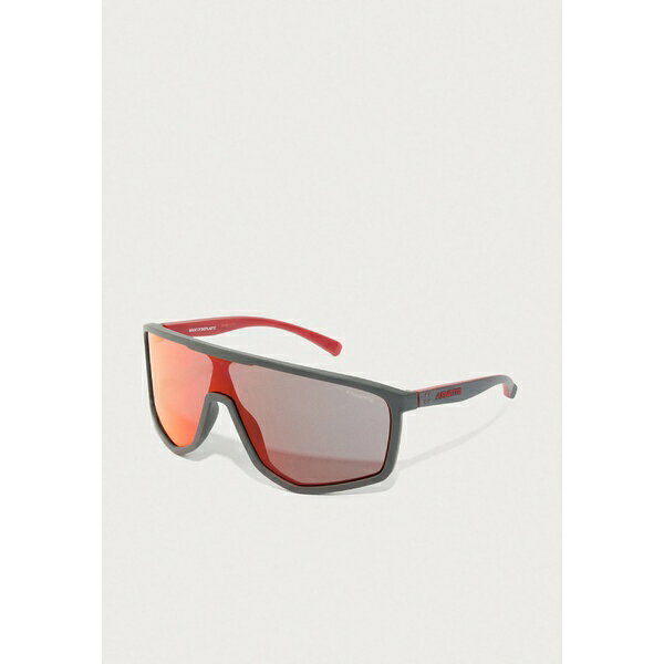 アーネット メンズ サングラス・アイウェア アクセサリー STRIPE - Sunglasses - dark grey/red/yellow