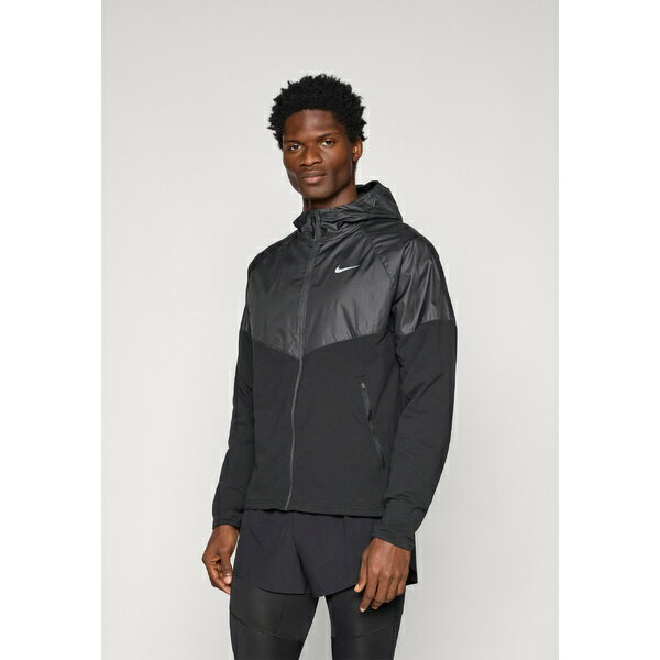 ナイキ メンズ アウター ジャケット＆ブルゾン black/anthracite/reflective silver-coloured/black 全商品無料サイズ交換 ナイキ メンズ ジャケット＆ブルゾン アウター MILER - Running jacket - black/anthracite/reflective silver-coloured