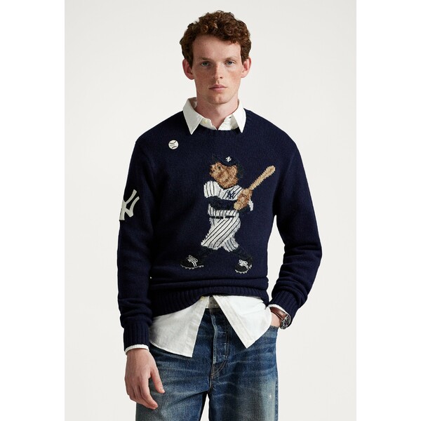 asty㤨֥ե  ˥å&  POLO RALPH LAUREN YANKEES BEAR SWEATER UNISEX - Jumper - navyפβǤʤ204,800ߤˤʤޤ