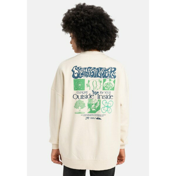 クイックシルバー レディース パーカー・スウェットシャツ アウター WORKWEAR-MIT RUNDHALSAUSSCHNITT ..