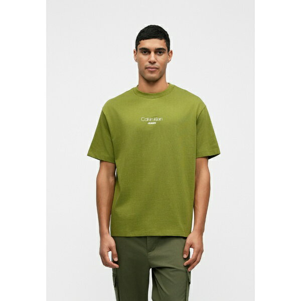 カルバンクライン メンズ Tシャツ トップス GRAPHIC TEE - Print T-shirt - rosemary