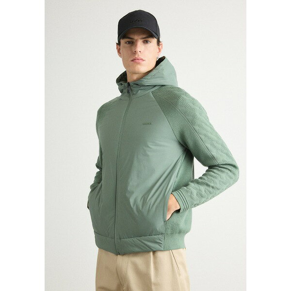 ボス メンズ ニット&セーター アウター MIRROR - Cardigan - open green