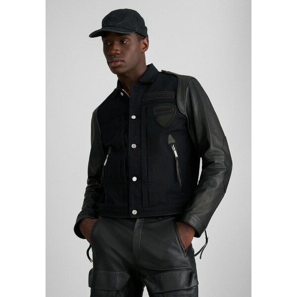 ǥ  㥱åȡ֥륾  DUCATI HYBRID JACKET - Leather jacket - black