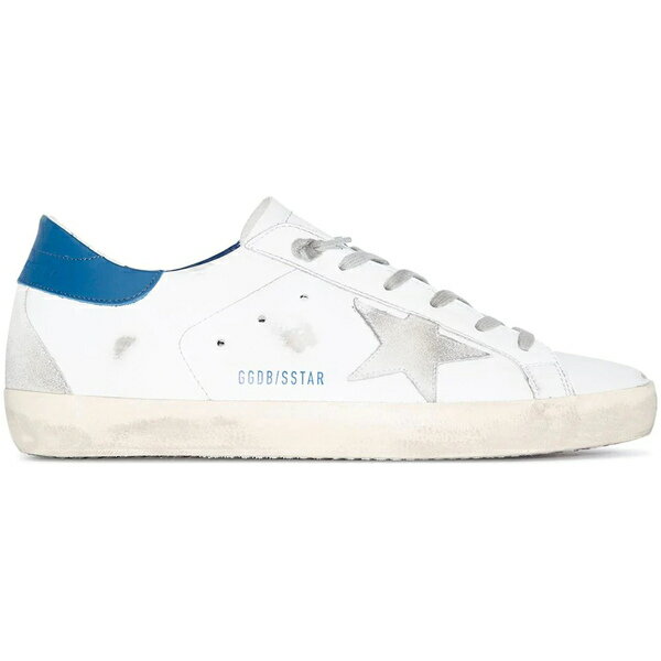 Golden Goose ゴールデングース レディース スニーカー 【Golden Goose Super-Star】 サイズ EU_38(24cm) White Royal Blue Grey Suede Patch (Women's)