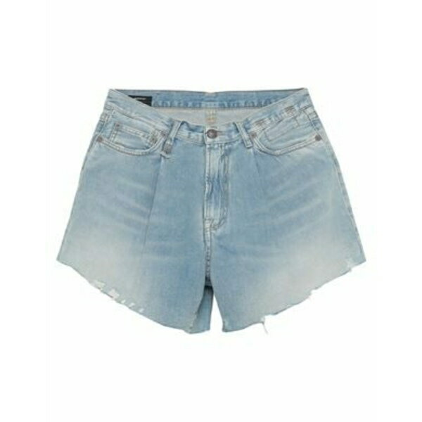 【送料無料】 アールサーティーン レディース デニムパンツ ボトムス Denim shorts Blue
