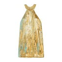 【送料無料】 ハルパーン レディース ワンピース トップス Mini dresses Gold