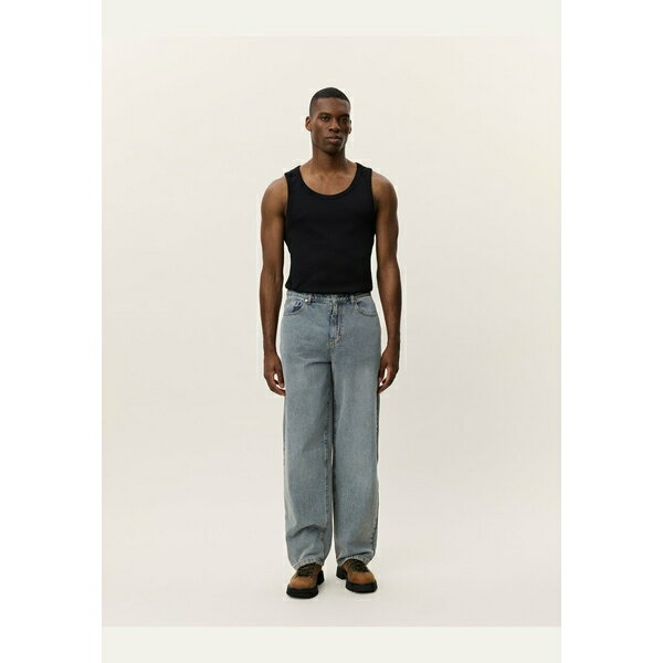 レ ドゥ メンズ デニムパンツ ボトムス ROI WASHED DENIM JEANS - Loose Jeans - light indigo wash