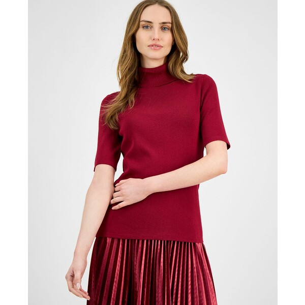 アンクライン レディース ニット&セーター アウター Women's Half-Sleeve Turtleneck Sweater, P/XS-XX..