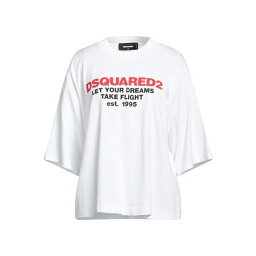 ディースクエアード レディース カットソー トップス T-shirts White