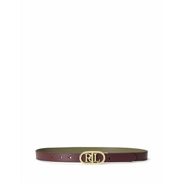 ラルフローレン 【送料無料】 ラルフローレン レディース ベルト アクセサリー LOGO REVERSIBLE LEATHER BELT Burgundy