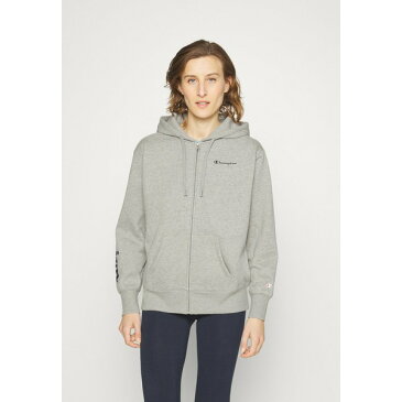 チャンピオン レディース カーディガン アウター HOODED FULL ZIP - Zip-up sweatshirt - grey melange