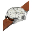 ハミルトン カーキ 腕時計（レディース） ハミルトン レディース 腕時計 アクセサリー Men's Swiss Automatic Khaki Aviation Day Date Brown Leather Strap Watch 42mm Brown