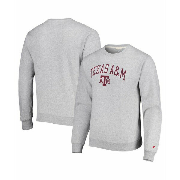 リーグカレッジエイトウェア メンズ パーカー・スウェットシャツ アウター Men's Gray Texas A&M Aggies 1965 Arch Essential Pullover Sweatshirt Gray