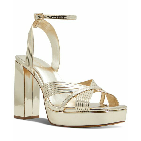 アルド レディース サンダル シューズ Women's Nadie Strappy Platform Dress Sandals Gold