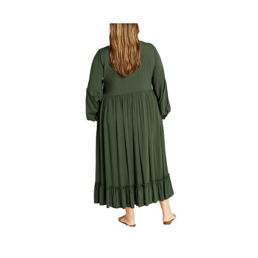 シティーシック レディース ワンピース トップス Plus Size Alena Maxi Dress Khaki シティーシック レディース ワンピース トップス Plus Size Alena Maxi Dress Khaki